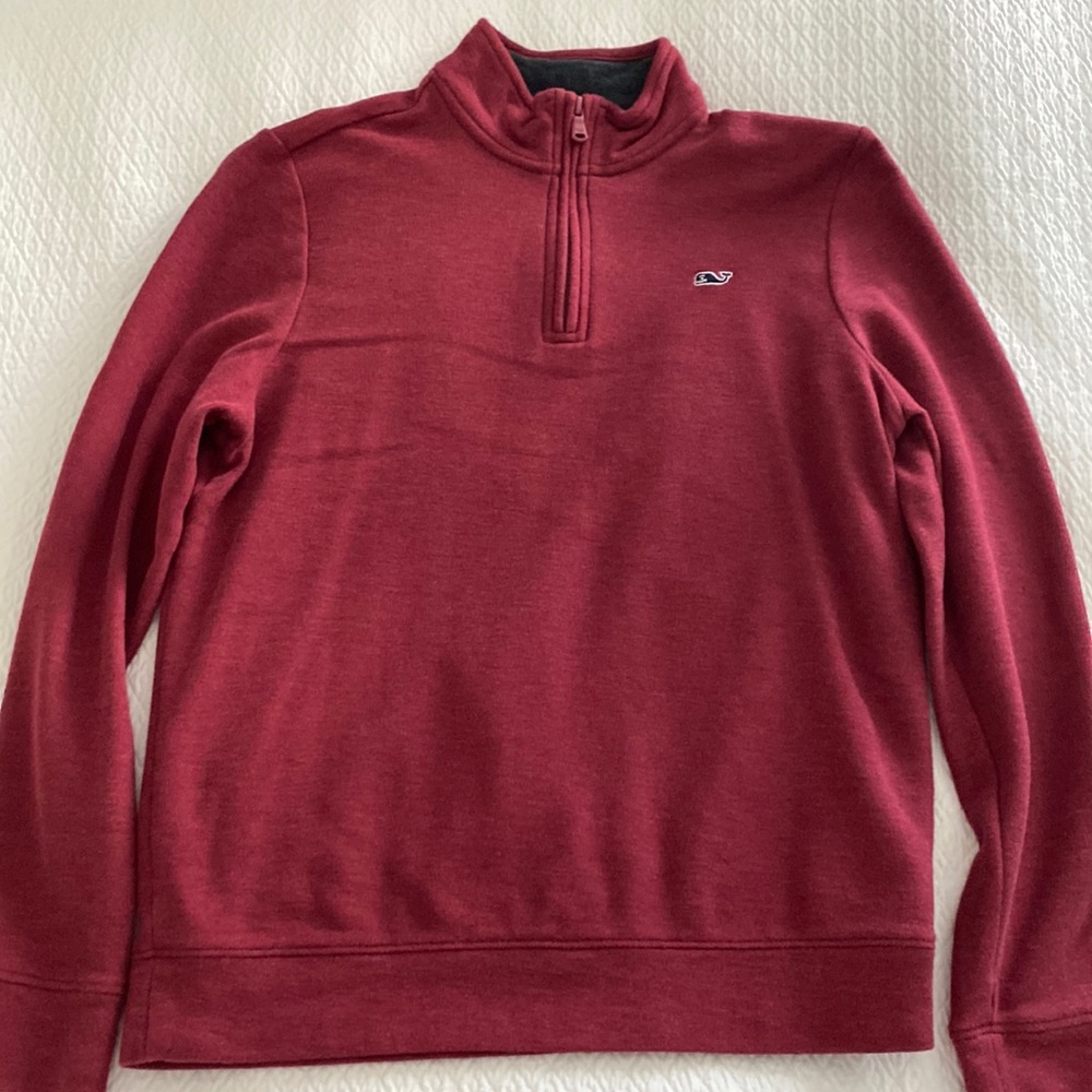 Vineyard Vines Boys Medium (12-14) 1/4 zip pullover